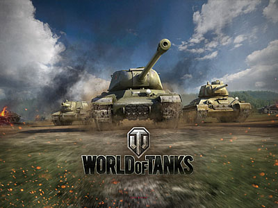 Танки  едут в бой в world of tanks