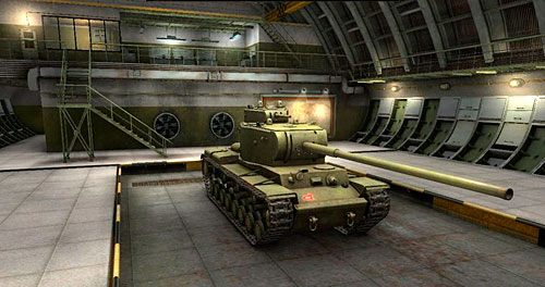 Внешний вид танка кв 4 в ангаре игры мир танков