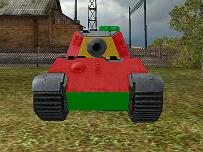 Шкурка с зонами пробития tiger 2 world of tanks
