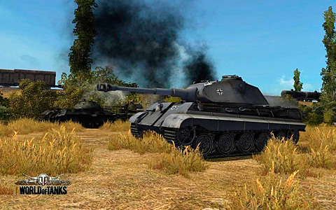 Один из первых скриншотов королевского тигра в игре мир танков