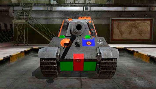 Зоны пробития тигр 2 world of tanks