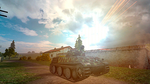 Легкий танк vk 2801 ведет огонь wot