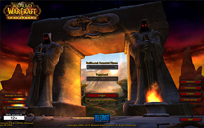 Заставка World of Warcraft